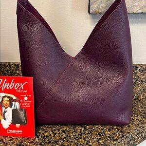 Portland Leather Naomi Large Plum